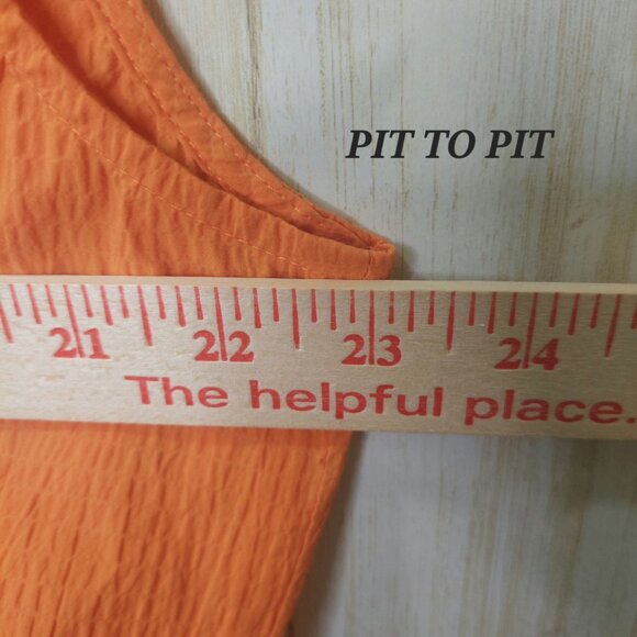 Pistola Womens Golden Orange Sleeveless Crop Top~Side Ties~Textured Fabric~Small - Picture 9 of 9